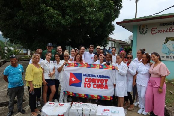 convoy solidario Brigada Primero de Mayo